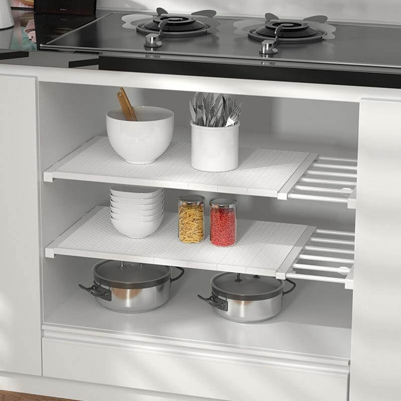 Retractable Cabinet Organizer Storage Shelf - Image 3