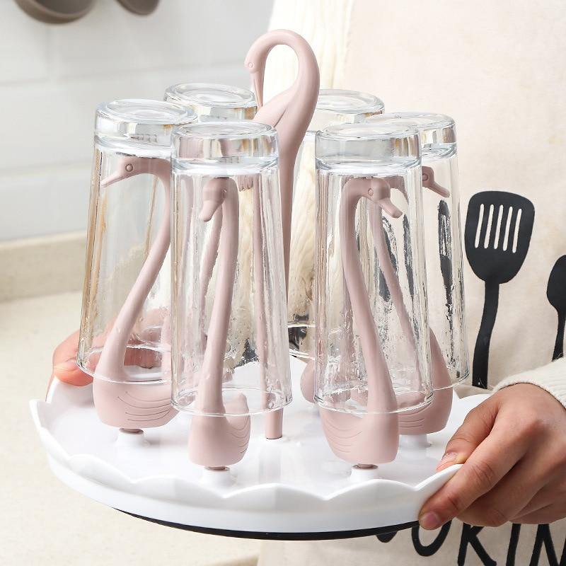 Glass Cup Swan Automatic Drainer - Image 3