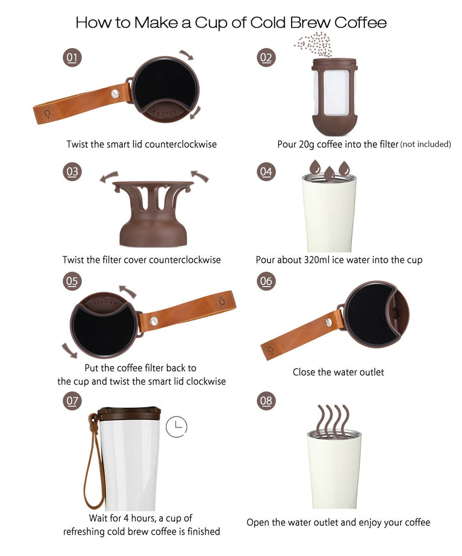 Smart Led Vacuum Coffee Maker Thermos - Image 4