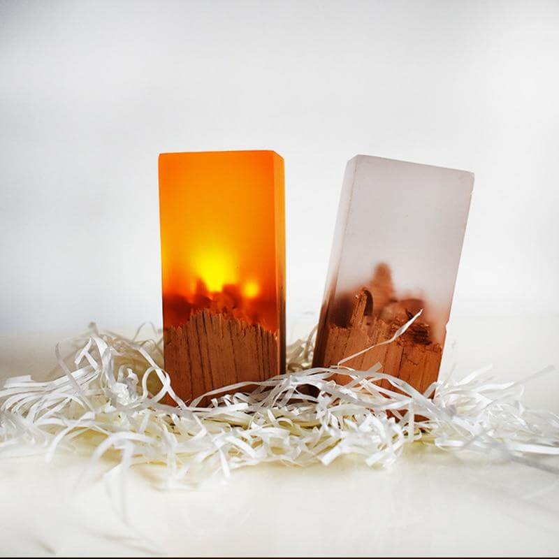 Chargeable Solid Wood LED Night - Image 4