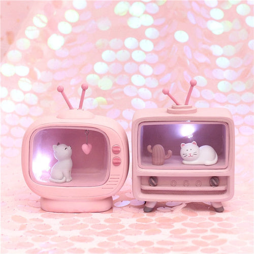 Cozy Cat TV Mini Night Lamp - Image 0