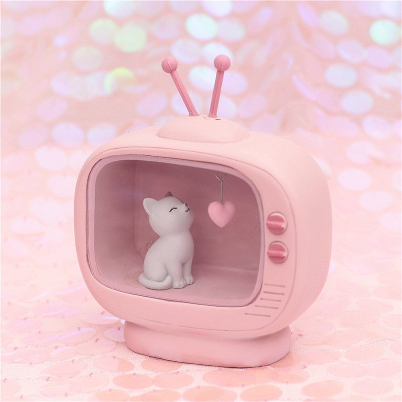 Cozy Cat TV Mini Night Lamp