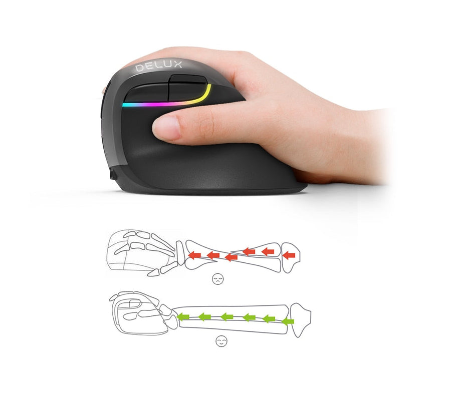 Mini Wireless Silent Ergonomic Mouse - Image 2