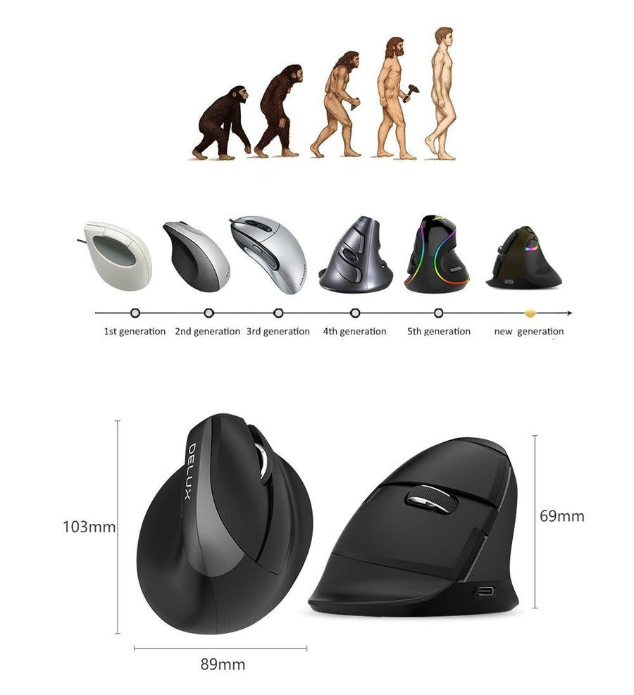 Mini Wireless Silent Ergonomic Mouse - Image 8
