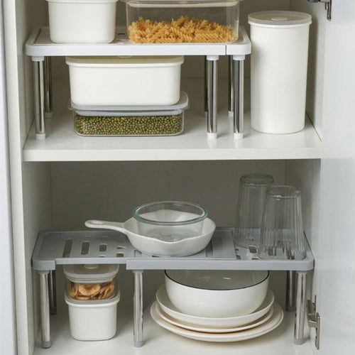 Space Saving Retractable Cabinet Organizer Shelf - Image 0