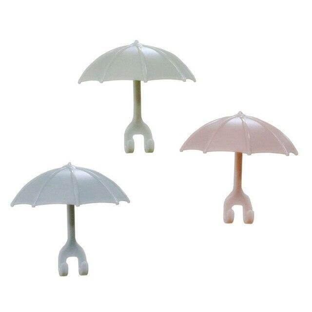 3pcs Set Cute Umbrella Toothbrush Hook - Image 7