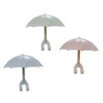 3pcs Set Cute Umbrella Toothbrush Hook