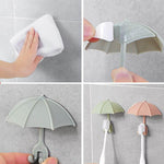 3pcs Set Cute Umbrella Toothbrush Hook - MaviGadget