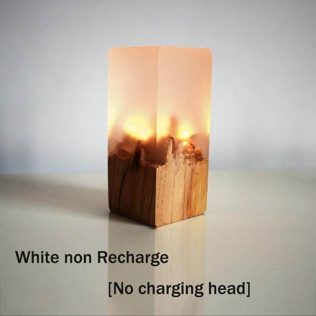 Chargeable Solid Wood LED Night