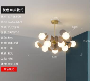 Nordic Multicolor Art Tree Led Pendant Lights - Image 15