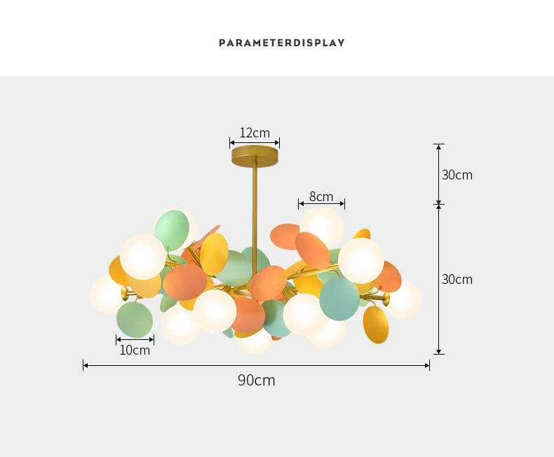 Nordic Multicolor Art Tree Led Pendant Lights - Image 9