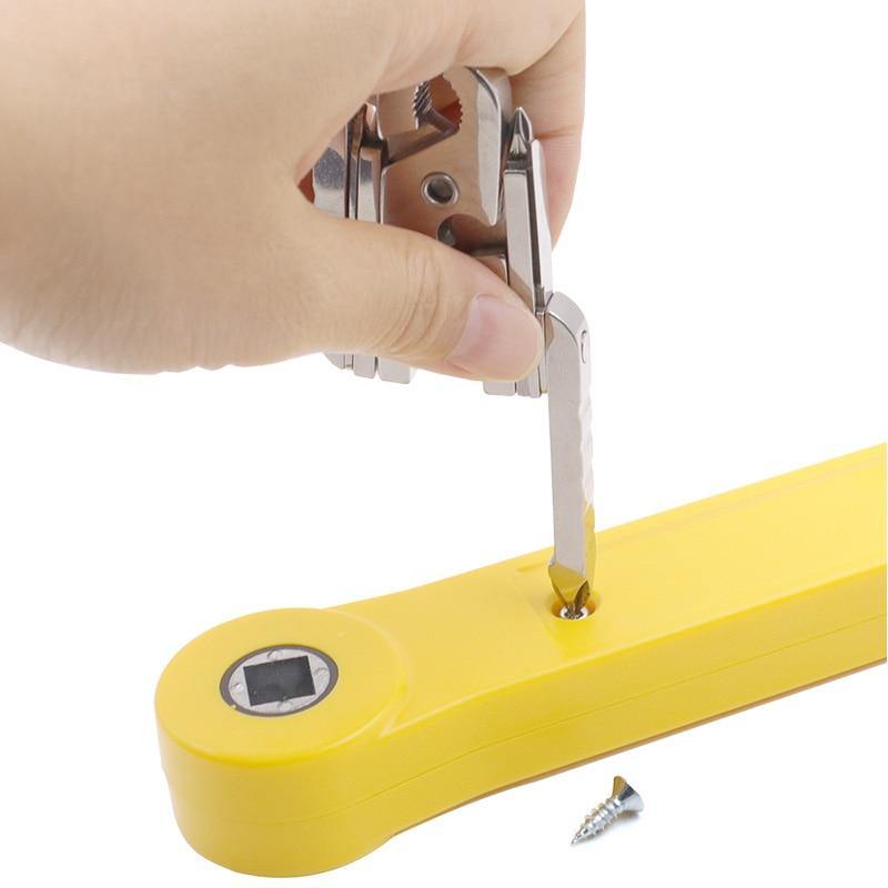 Stainless Steel Multifunctional Camping Keychain Tool - Image 4