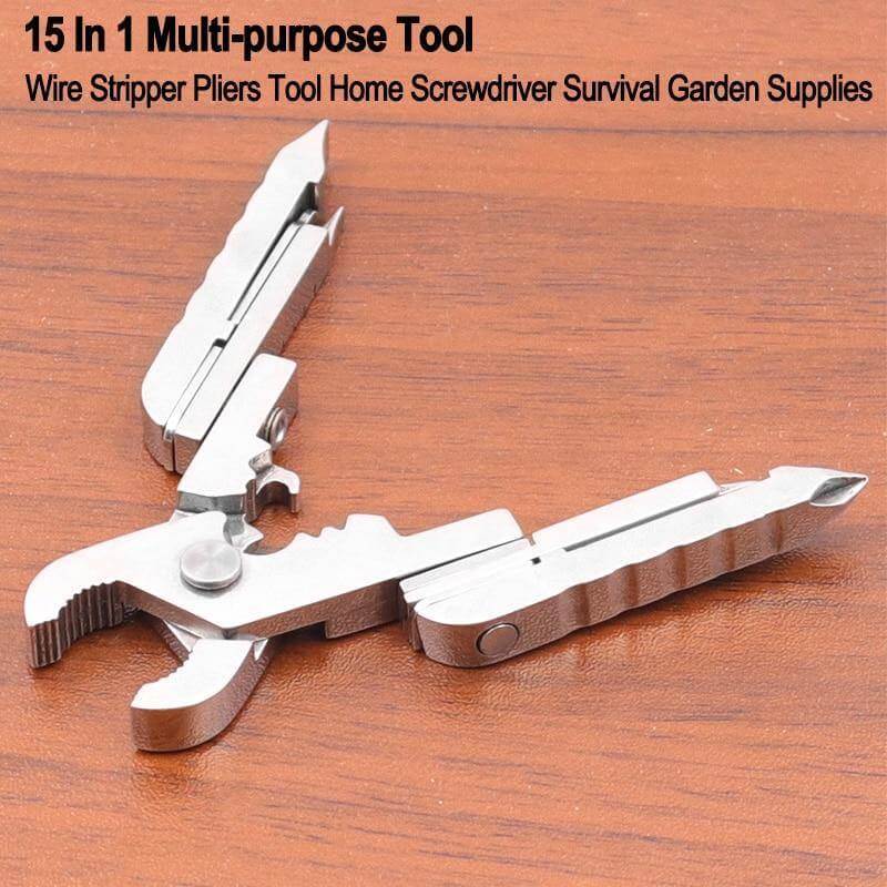 Stainless Steel Multifunctional Camping Keychain Tool - Image 7