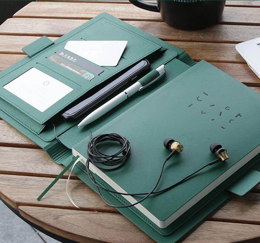 High-grade Pastel Leather Surface Business Notebook - Image 0