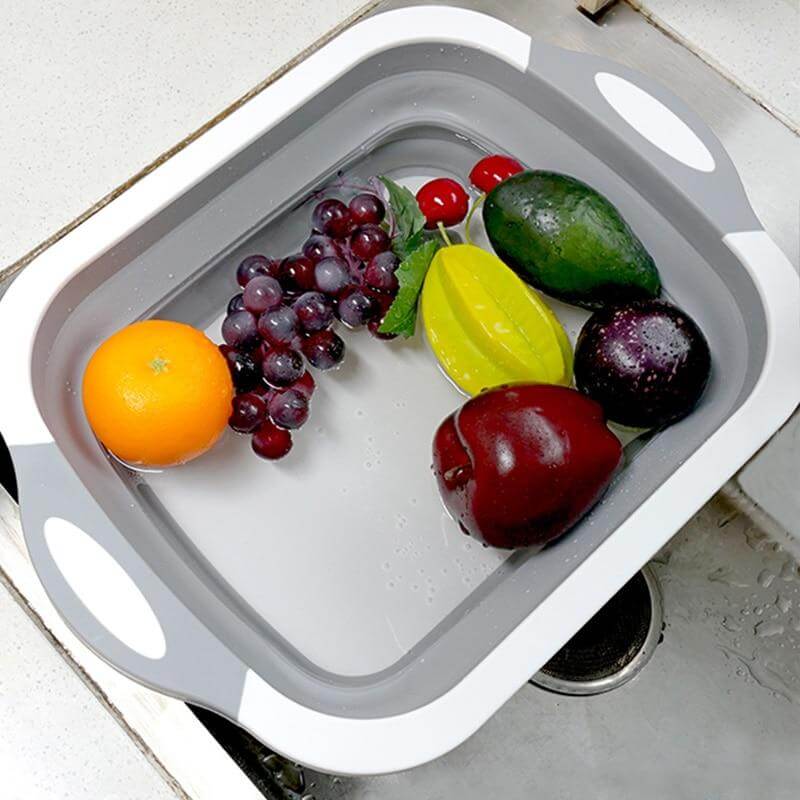 3 In 1 Multifunctional Foldable Dish Tub Cutting Board - Image 10