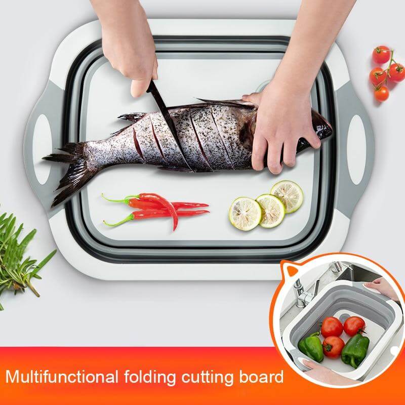 3 In 1 Multifunctional Foldable Dish Tub Cutting Board - Image 4