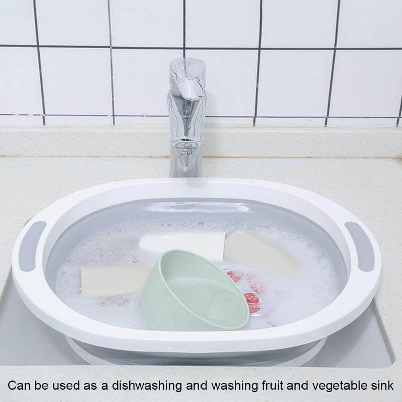 3 In 1 Multifunctional Foldable Dish Tub Cutting Board - Image 1