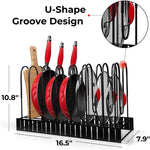 Adjustable Multi-Tier Kitchen Pan Organizer