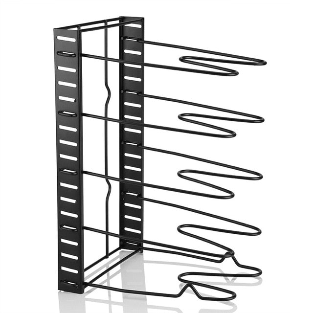 Adjustable Multi-Tier Kitchen Pan Organizer