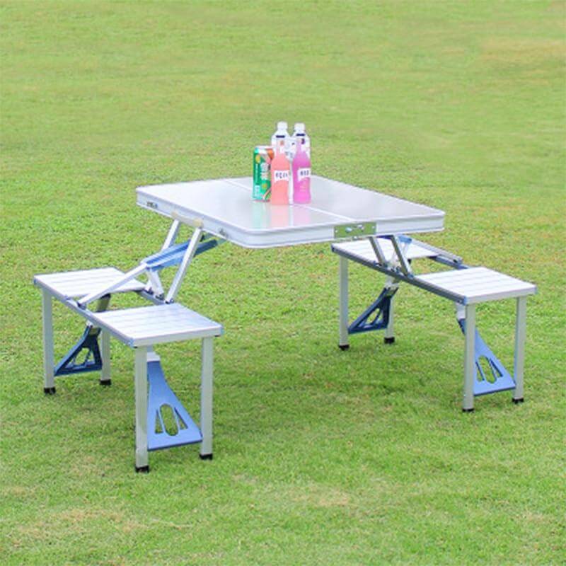 4pcs Portable Outdoor Folding Tables and Chairs One - Image 4