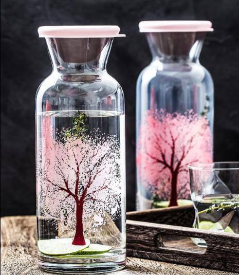 Clementine Glass Cooling Water Bottle - Image 0