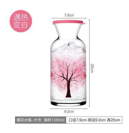 Clementine Glass Cooling Water Bottle - Image 1