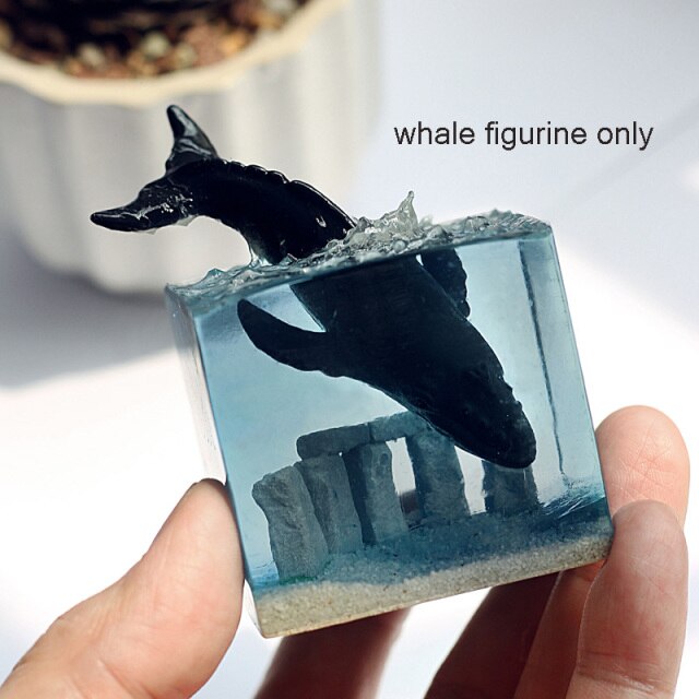 Luminous Ocean Whale Modern Resin Figurine - Image 4