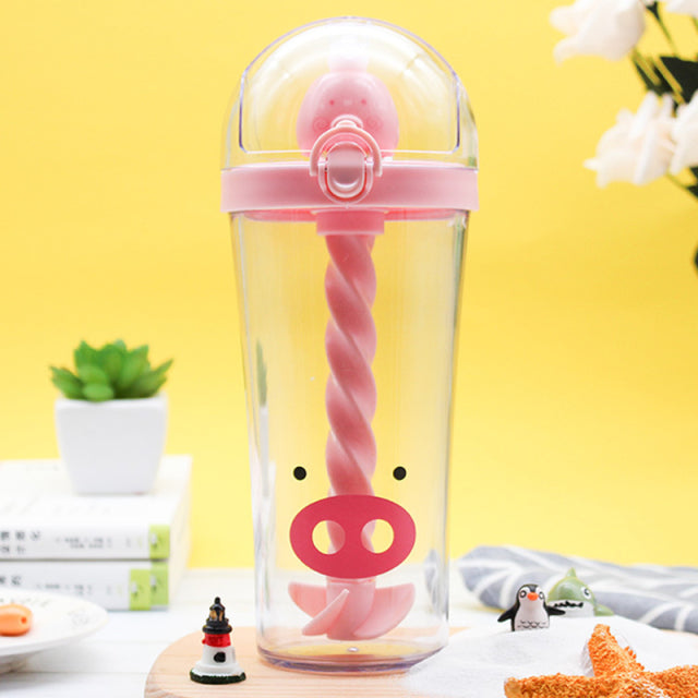 Mini Animals Cartoon Mixing Water Cup