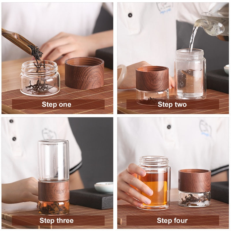 Simple Portable Glass Tea Infuser