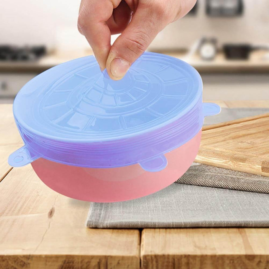 Reusable Durable Silicone Food Cover Lids - Image 0