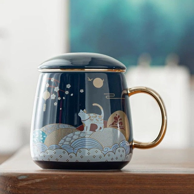 Ceramic Artsy Tea Cup - Image 9