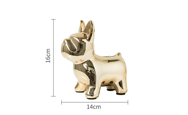 Nordic Ceramic Bulldog Piggy Bank - Image 7