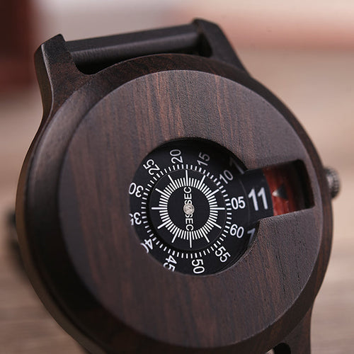 Luxury Wooden Simple Quartz Men Watch - Image 0
