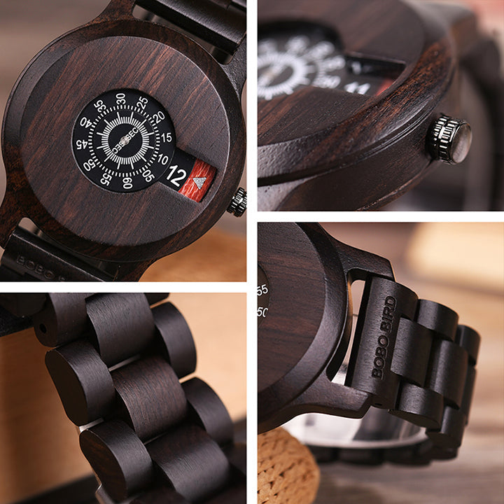 Luxury Wooden Simple Quartz Men Watch - Image 8