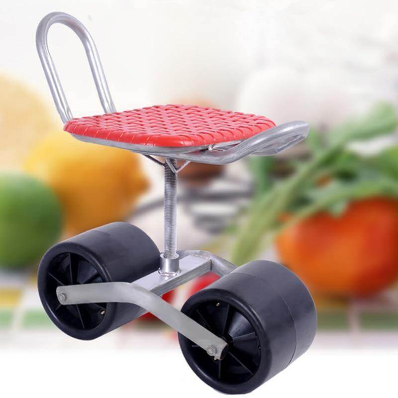 Garden Mobile Agricultural Lazy Rotatable Wheeled Stool - MaviGadget