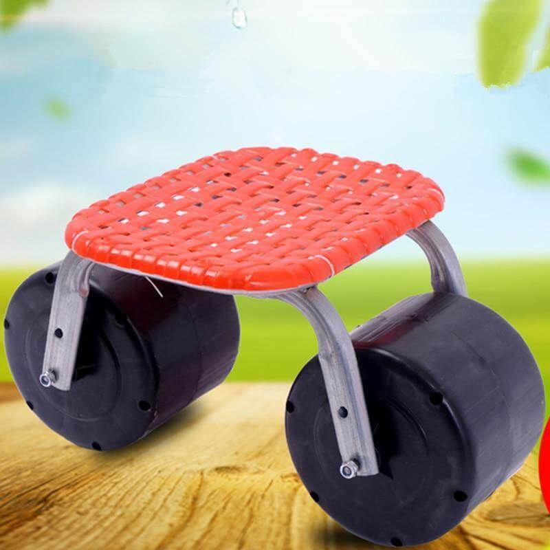 Garden Mobile Agricultural Lazy Rotatable Wheeled Stool - MaviGadget