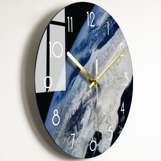 Luxury Nordic Universe Silent Wall Clock - Image 13