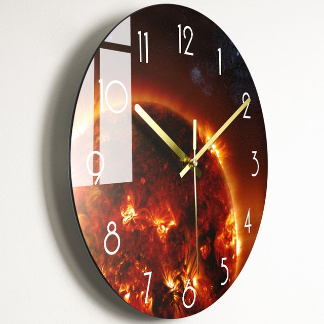 Luxury Nordic Universe Silent Wall Clock - Image 3