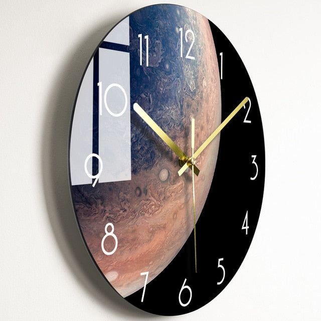 Luxury Nordic Universe Silent Wall Clock - Image 12