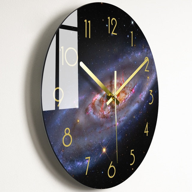 Luxury Nordic Universe Silent Wall Clock - Image 23