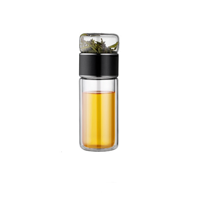 2in1 Large Double Glass Tea Infuser Bottle - Image 9
