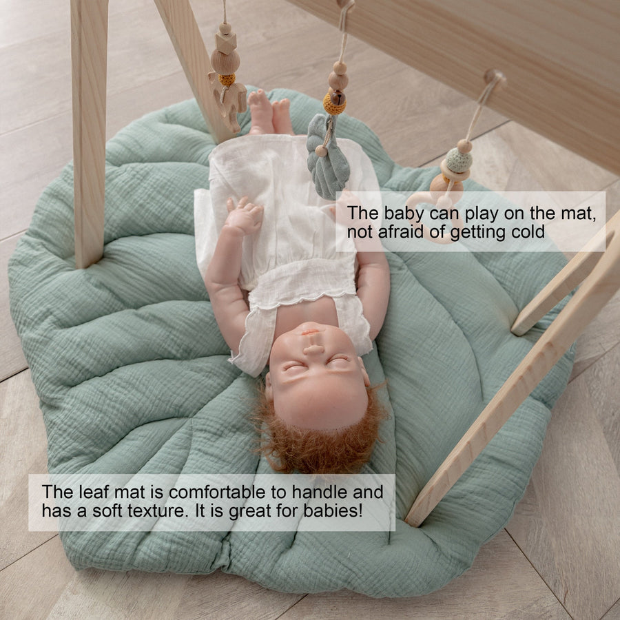 Nordic Modern Leaf Baby Play Mat - Image 3