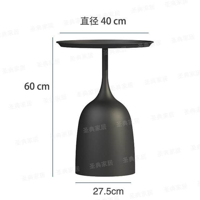 luxury Nordic Iron Metal Bracket Light Side Table - Image 11