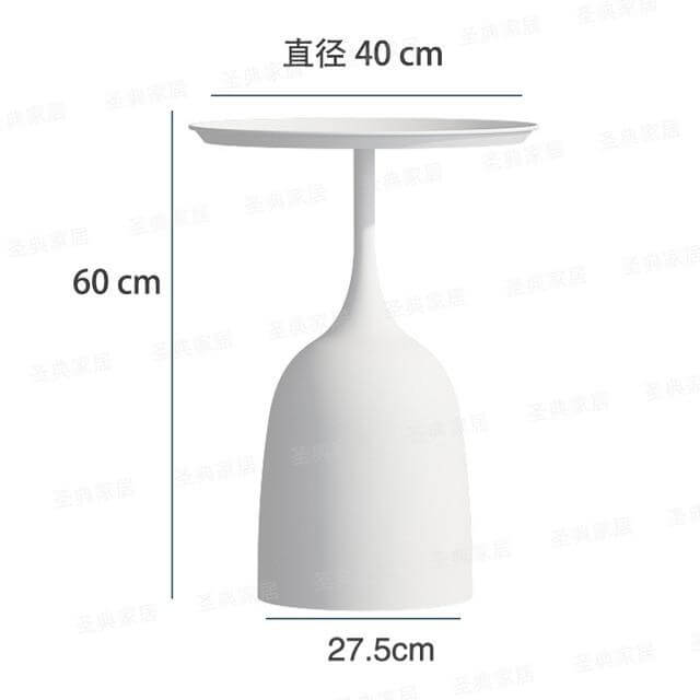 luxury Nordic Iron Metal Bracket Light Side Table - Image 1