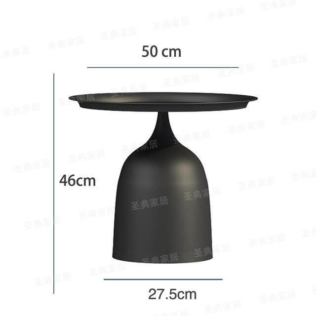 luxury Nordic Iron Metal Bracket Light Side Table - Image 10