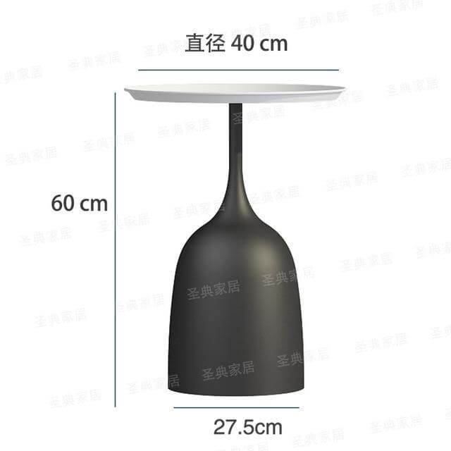 luxury Nordic Iron Metal Bracket Light Side Table - Image 12