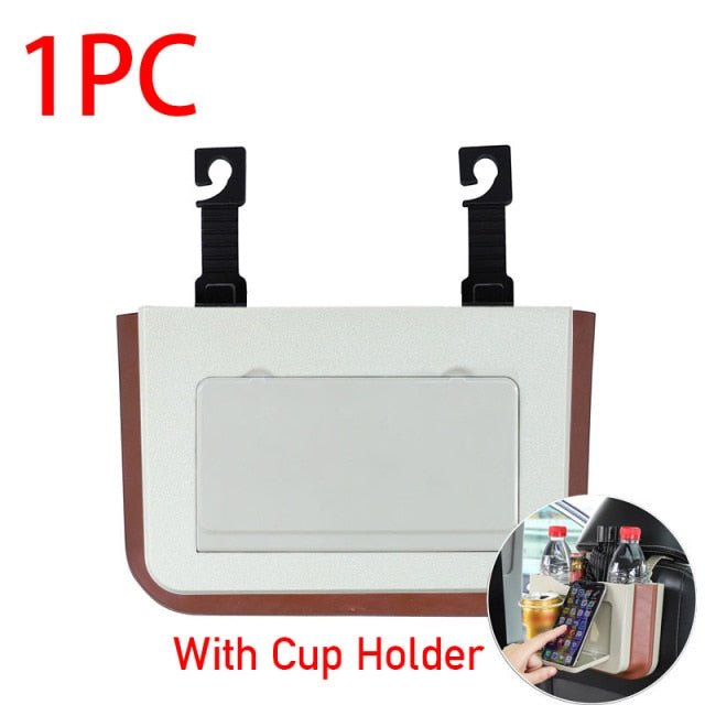 Foldable Back Seat Drink Phone Holder