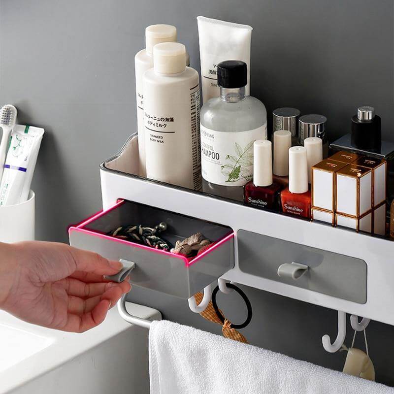 Wall Mount Bathroom Cosmetic Organizer