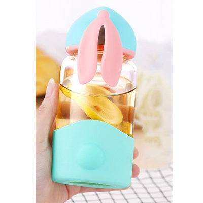 Cute Rabbit Glass Milk Cup for Kids - Image 3