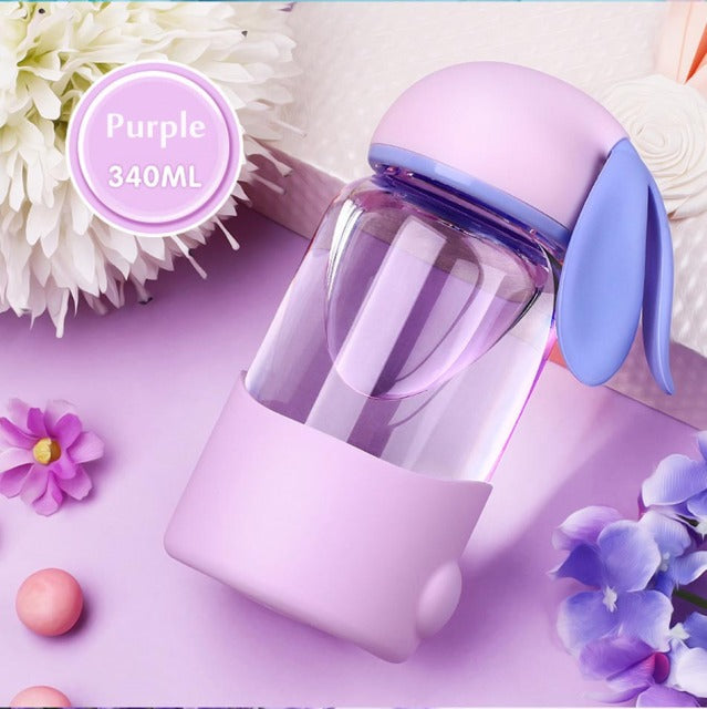 Cute Rabbit Glass Milk Cup for Kids - Image 5